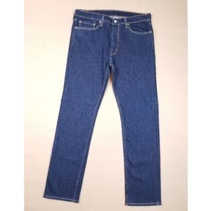 Levi's 513 Slim Straight Dark Wash Denim Jean Size 34x32